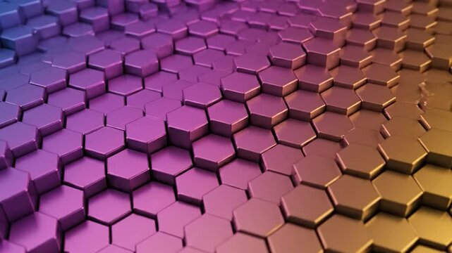 3D gradient honeycomb pattern