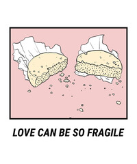 Crumbling Cookie Line Art Illustration | Minimalist Kitchen Wall Art, Modern Cafe Decor, Food Doodle Poster, Printable Kitchen Artwork