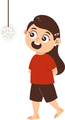 karakter anak perempuan ikut lomba 17 Agustusan balapan makan kerupuk