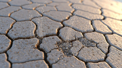 Obraz premium Dry Cracked Earth