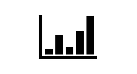 Obraz premium Bar Chart Icon Representing Business Growth and Data Analysis.