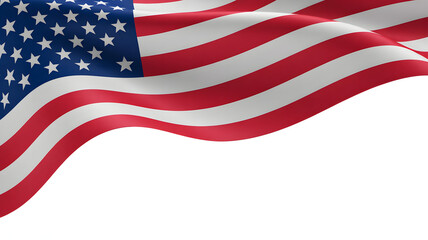 Modern Minimalist American Flag Poster Design