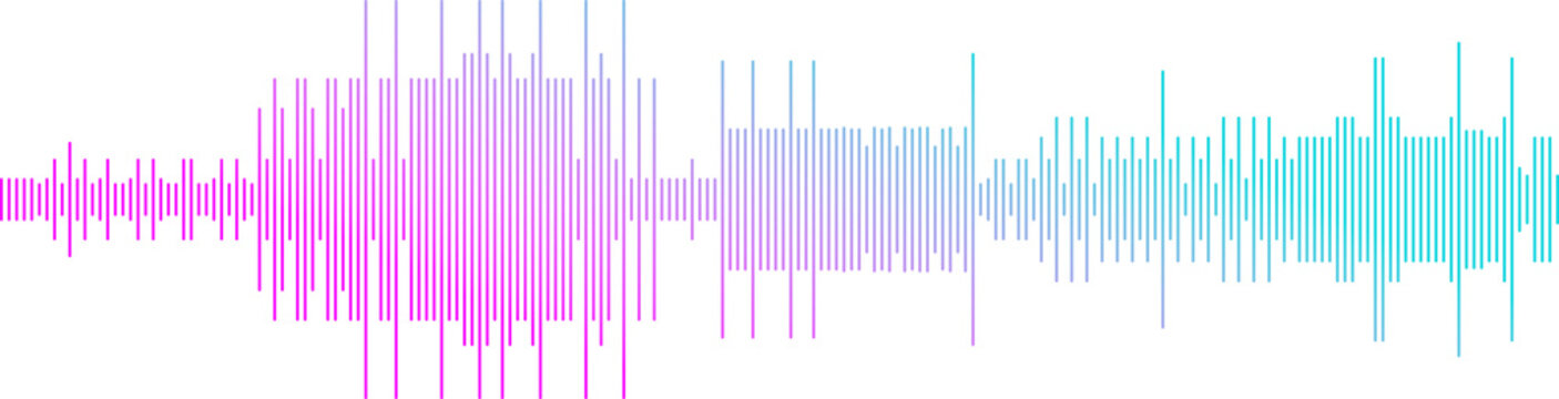 abstract graphic visualization of a sound wave