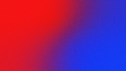 Red blue grainy gradient abstract background, Grainy gradient abstract background for web banner poster design, grain texture effect, copy space, Backdrop.