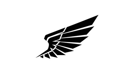 Obraz premium Black Wing Graphic Design Element 1.