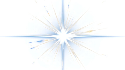 Obraz premium Radiant starburst light explosion with sharp luminous rays, ideal for energy, impact, and dramatic design effects, isolated on a transparent background.