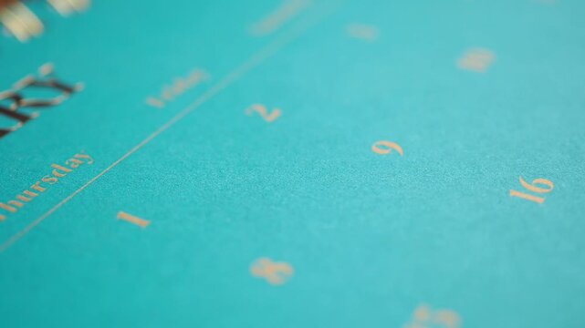 Planning a busy week with a calendar in focus