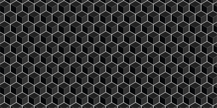 Black honeycomb pattern with hexagonal cells and white outlines on dark background