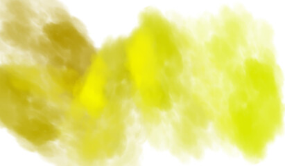 Abstract watercolor fluffy smoke explosion colorful on transparent background, colorful smoke or smog or fogg colorful png overlay effect. © Sami