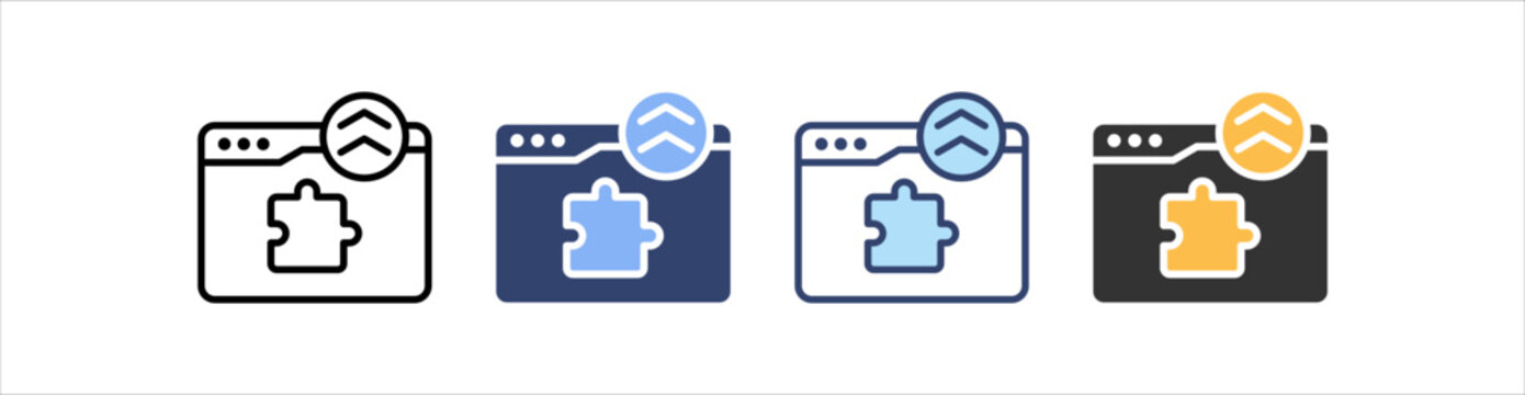 Plugin Updates Icon Set Multiple Style Collection