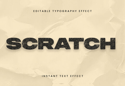 Black Bold Distressed Text Effect Bold Grunge Font