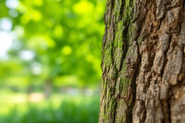 Obraz premium Detailed Close-Up of Natural Bark Texture