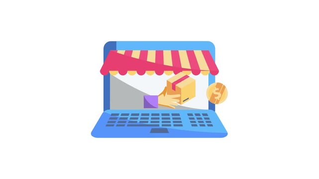  Infographic illustrating steps to start an ecommerce business, including market research, platform selection, and marketing strategies.