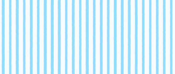 Obraz premium Light blue seamless stripes background. Abstract watercolor strokes repeated pattern. Summer pastel straight vertical lines for fabric, wrapping paper, textile, banner, poster. Vector wallpaper
