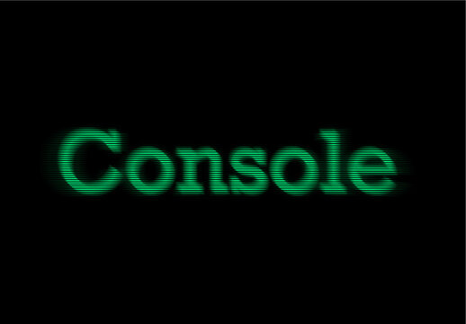 Scanline Vintage CRT Monitor Text Effect  