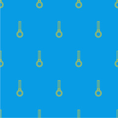 seamless pattern with gold medal on blue background