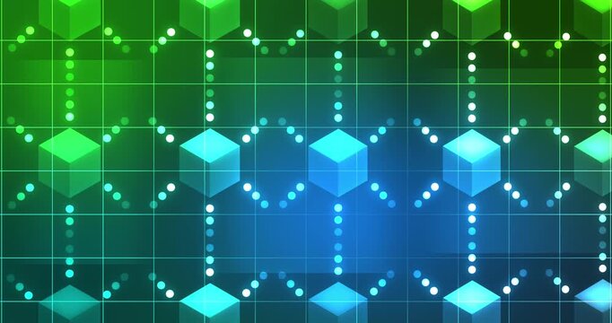 Multiple Hexagon lines connected dots moving technology bg 4K. Contemporary presentation business corporate Agentic AI theme. Visual engineering. Artistic colors molecular pattern. System Design.

