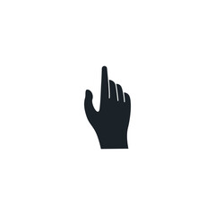 Obraz premium Hand Scroll Gesture Icon, Swipe Navigation Action Vector Illustration, Vertical Horizontal Wave Movement