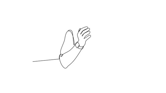 Mental Health Breakdown. Mental health Concept. Single line draw design Video 4k. Footage graphic illustration