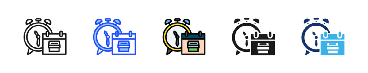 Fototapeta premium Election Countdown Icon Collection With Multiple Styles