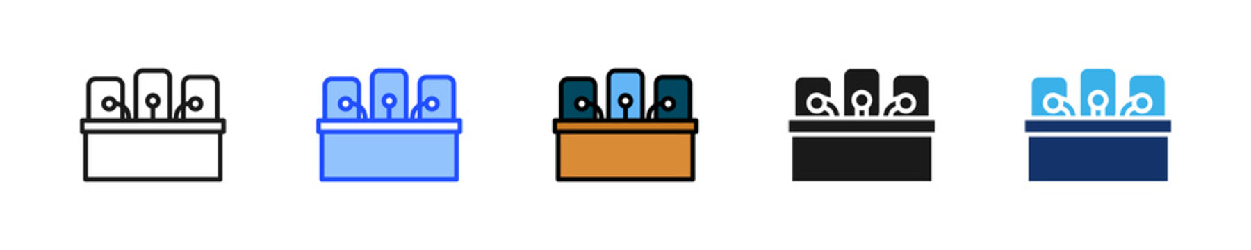 Parliamentary Seat Icon Collection With Multiple Styles