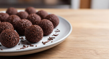 Green salad bowl with avocado and nuts, minimal background, copy space