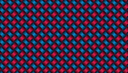 Seamless Blue and Magenta Gradient Optical Pattern for Decorative Design