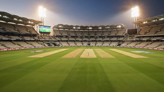 Cinematic Cricket Ground Reveal Video