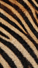 Fototapeta premium Macro Texture of Orange and Black Tiger Fur Stripes Background
