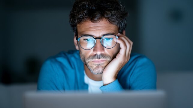 Ethical Leadership Under Pressure concept. Business Owner Consumed by Viral Social Backlash on Phone, Feeling Isolated and Stressed