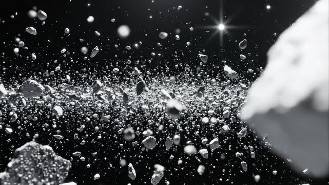 Space debris and stars