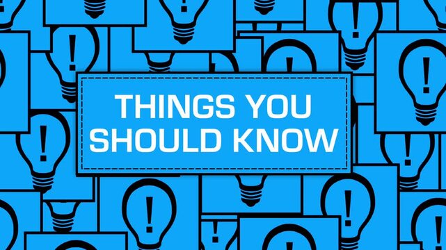 Things You Should Know Bulb Blue Grid White Moving Boxes 