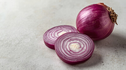 Red Onion Layer Texture Food Image