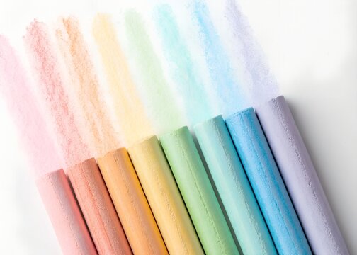 Artistic pastel chalk colors texture on white background high resolution picture