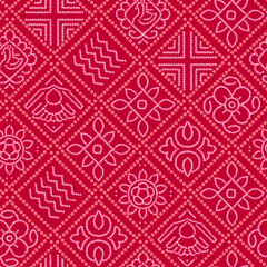 multicolor traditional textile bandhani design