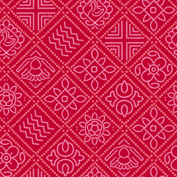 multicolor traditional textile bandhani design