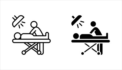 Naklejka na ściany i meble Operating room icon set. surgery room thin line icon, vector illustration on white background