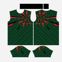 Ultimate Professional Sports Uniform Design with Front and Back View Vector Illustration