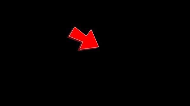 A hand-drawn red arrow pointing upwards with a gritty, brush-stroke texture on a black background