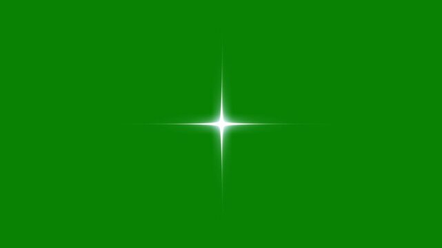 Sparkle twinkle glitter star effect animation on green screen, white doodle 2d cartoon blinking stars, doodles style stars Blinking retro vector stars and starry night sky, looping animation. 4k