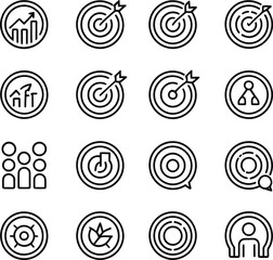 Conceptual representing goals, teamwork, and strategic business objectives