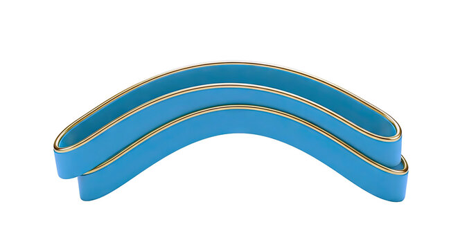 Turquoise and Gold Abstract Sculpture