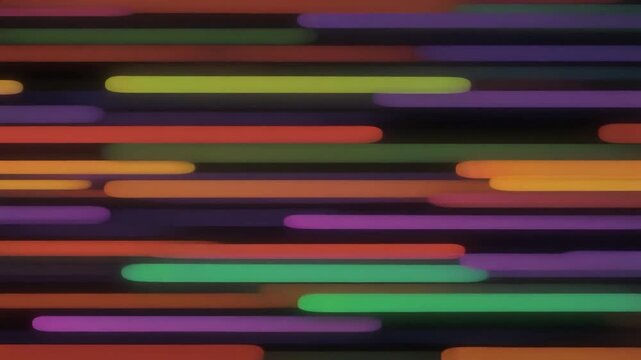 Overlapping horizontal color bars fading staggered intervals abstract luminous design cinematic surreal ethereal ambience cascading softly glowing layers futuristic unique style