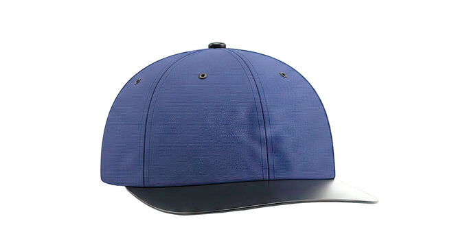 Blue Baseball Cap with Black Brim