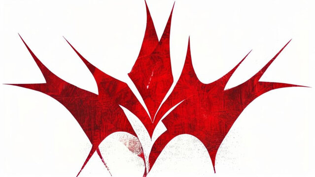 Vibrant red maple leaves create a nature-inspired autumn pattern and seasonal fall design in this artistic vector illustration