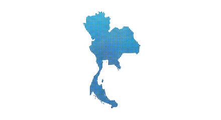 Dot map of Thailand
