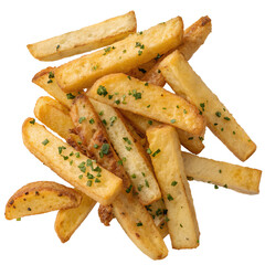 Garlic bread fries isolated on transparent background