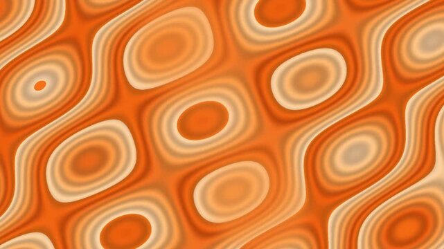 Abstract orange pattern background with wavy shapes.