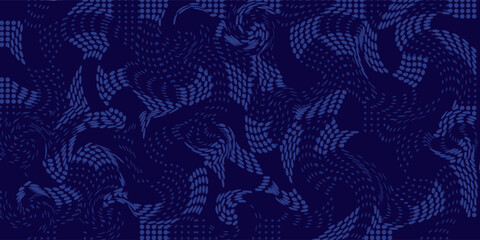 Abstract Digital Technology Futuristic Background. Square Pixels Halftone Pattern Tech Mosaic. Technology or Science Research Presentation Backdrop. Vector Illustration.