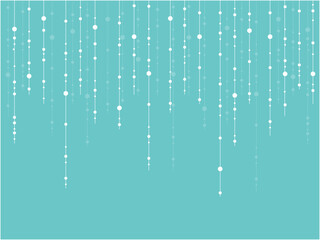 水色の背景にきらめく雫とラインの抽象背景素材